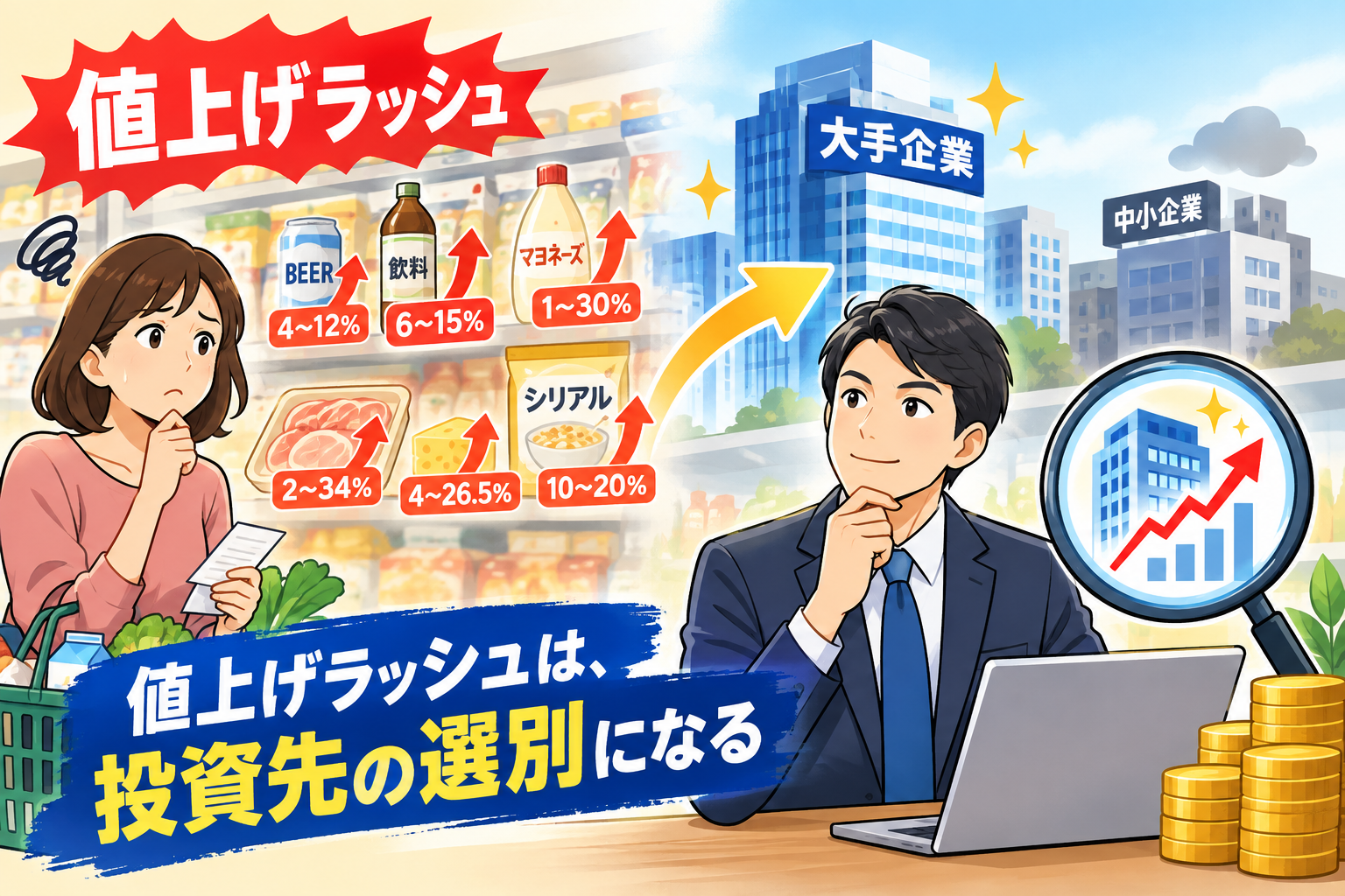 値上げされる側から、値上げする側へ――インフレ時代の投資発想