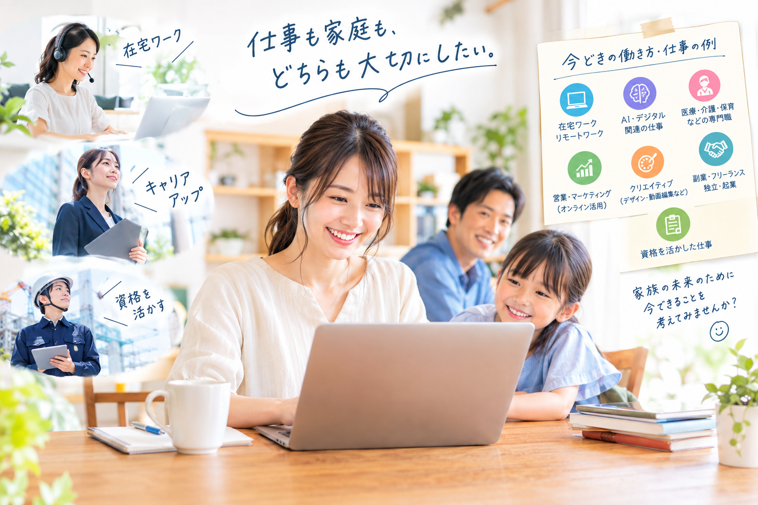 仕事も家庭も大切にしたい 子育て世帯が考えたい「働き方・キャリア・ワークライフバランス」