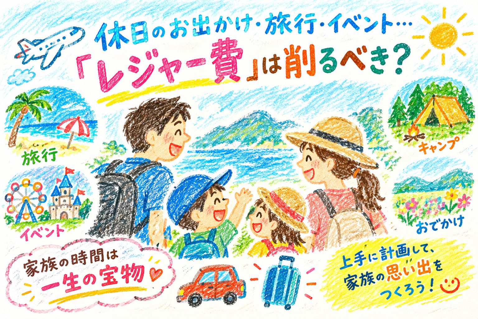 休日のお出かけ、旅行、イベント……「レジャー費」は削るべき？